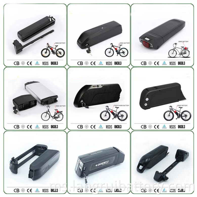 Harga Baik 48V 10AH Lithium Battery Bluetooth BMS Bateri Ebike dengan CE